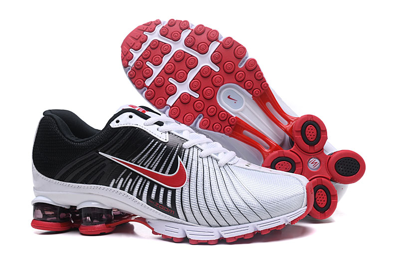 2018 Nike AIR Shox White Black Red Shoes